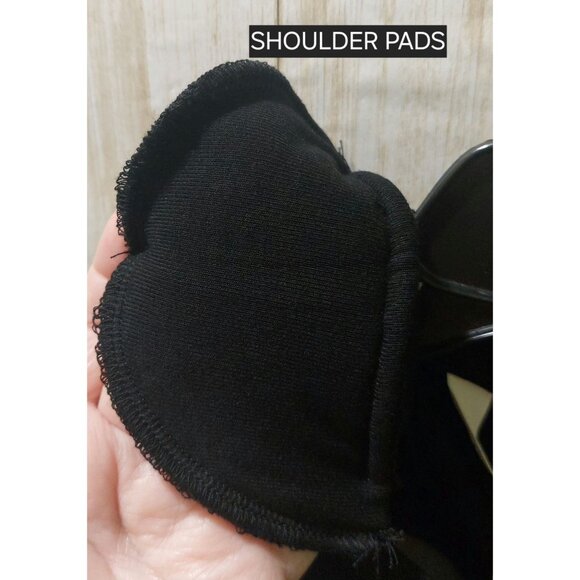 NWT Commense Black Long Sleeve Open Back Tie Detail Top Medium - Picture 4 of 7